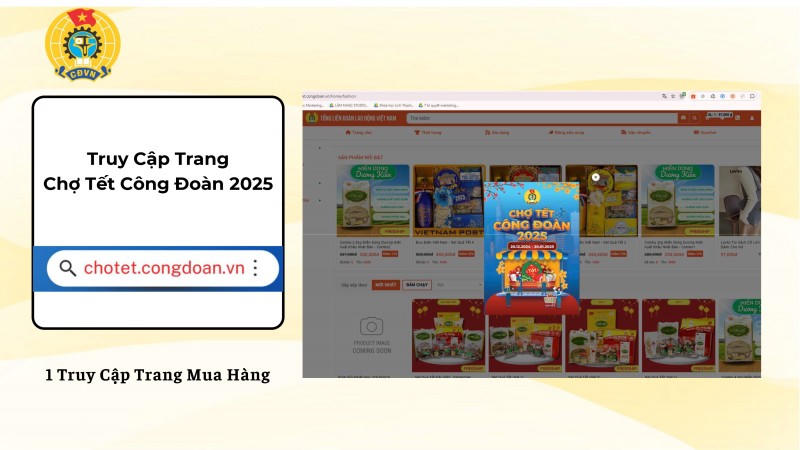 Nhiều ưu đãi cho đoàn viên, người lao động tại Chợ Tết công đoàn 2025