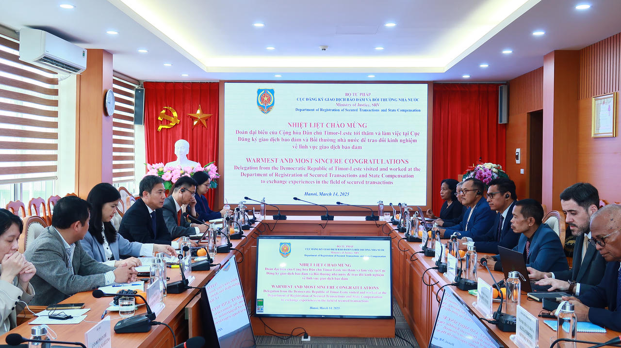 Việt Nam - Timor-Leste: Trao đổi kinh nghiệm xây dựng pháp luật trong giao dịch bảo đảm
