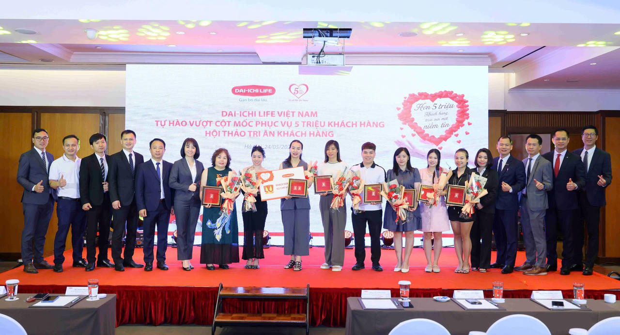 Dai-ichi Life Việt Nam tự hào vượt cột mốc phục vụ 5 triệu khách hàng
