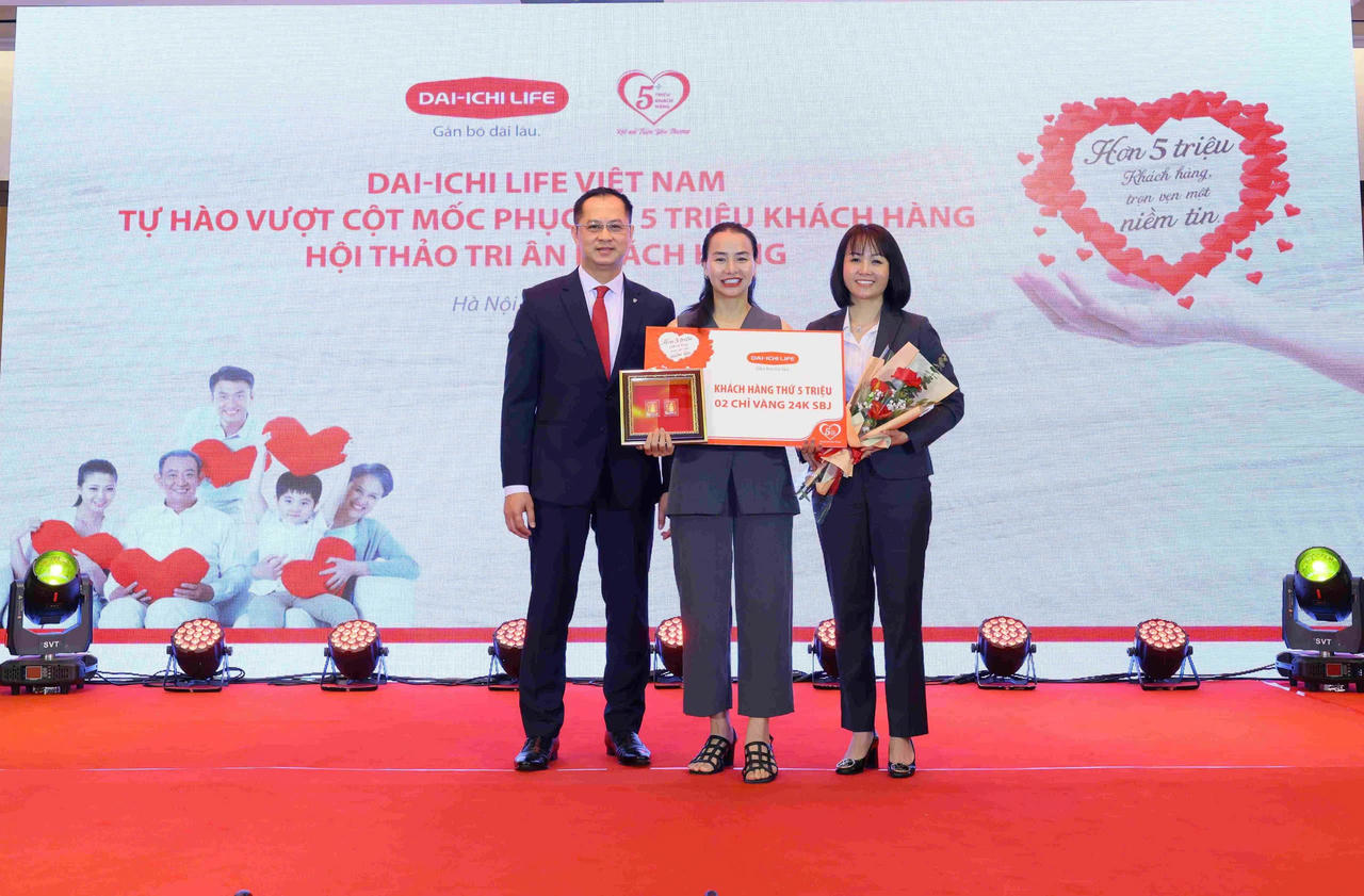 Dai-ichi Life Việt Nam tự hào vượt cột mốc phục vụ 5 triệu khách hàng