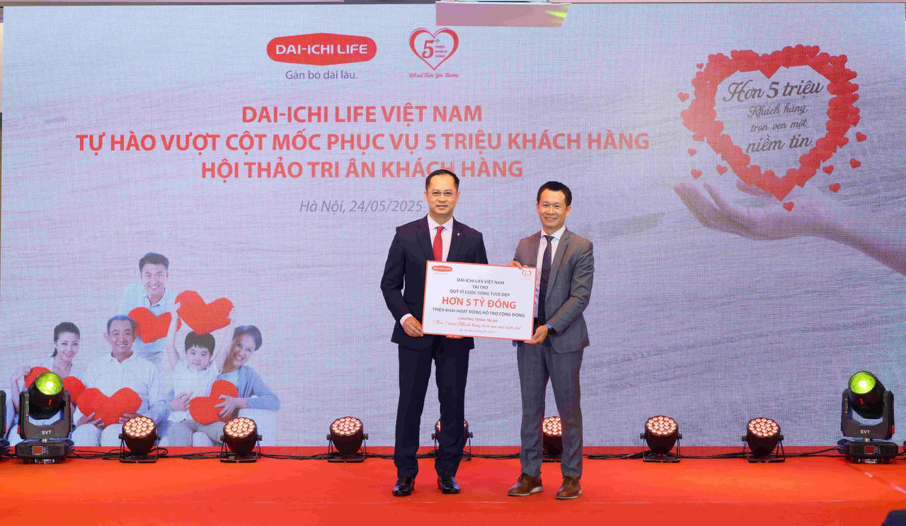 Dai-ichi Life Việt Nam tự hào vượt cột mốc phục vụ 5 triệu khách hàng