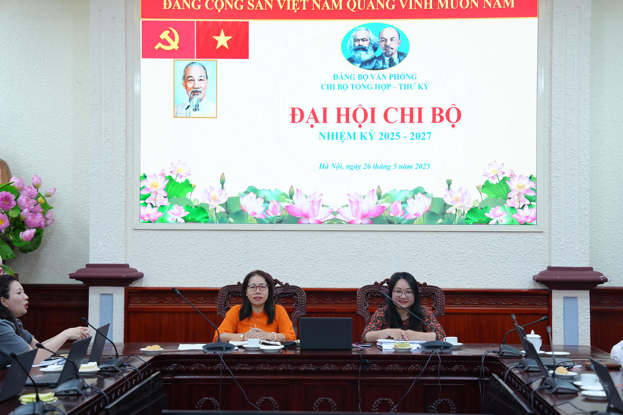 Chi bộ Tổng hợp – Thư ký tổ chức thành công Đại hội nhiệm kỳ 2025-2027