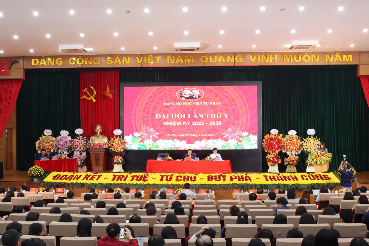 Học viện Tư pháp tổ chức thành công Đại hội Đảng bộ lần thứ V