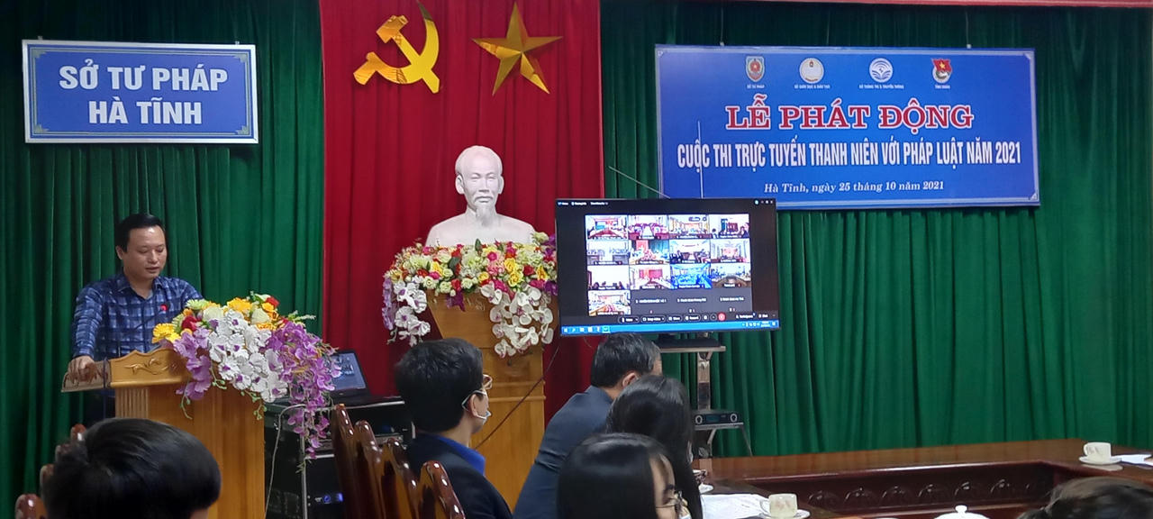 Sở Tư pháp Hà Tĩnh tổ chức cuộc thi trực tuyến “Thanh niên với pháp luật”