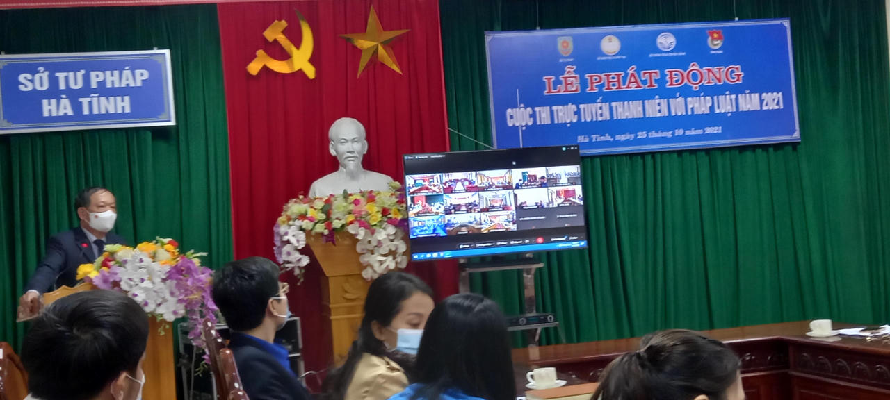 Sở Tư pháp Hà Tĩnh tổ chức cuộc thi trực tuyến “Thanh niên với pháp luật”