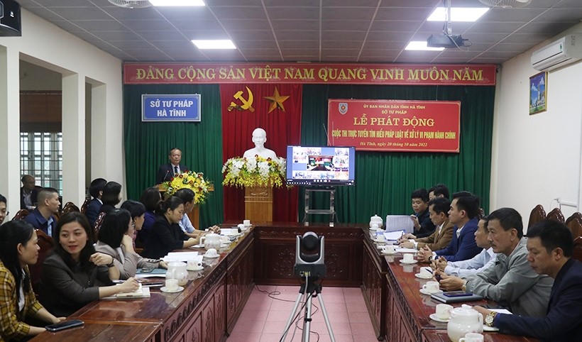 Hà Tĩnh phát động Cuộc thi trực tuyến “Tìm hiểu pháp luật về xử lý vi phạm hành chính”