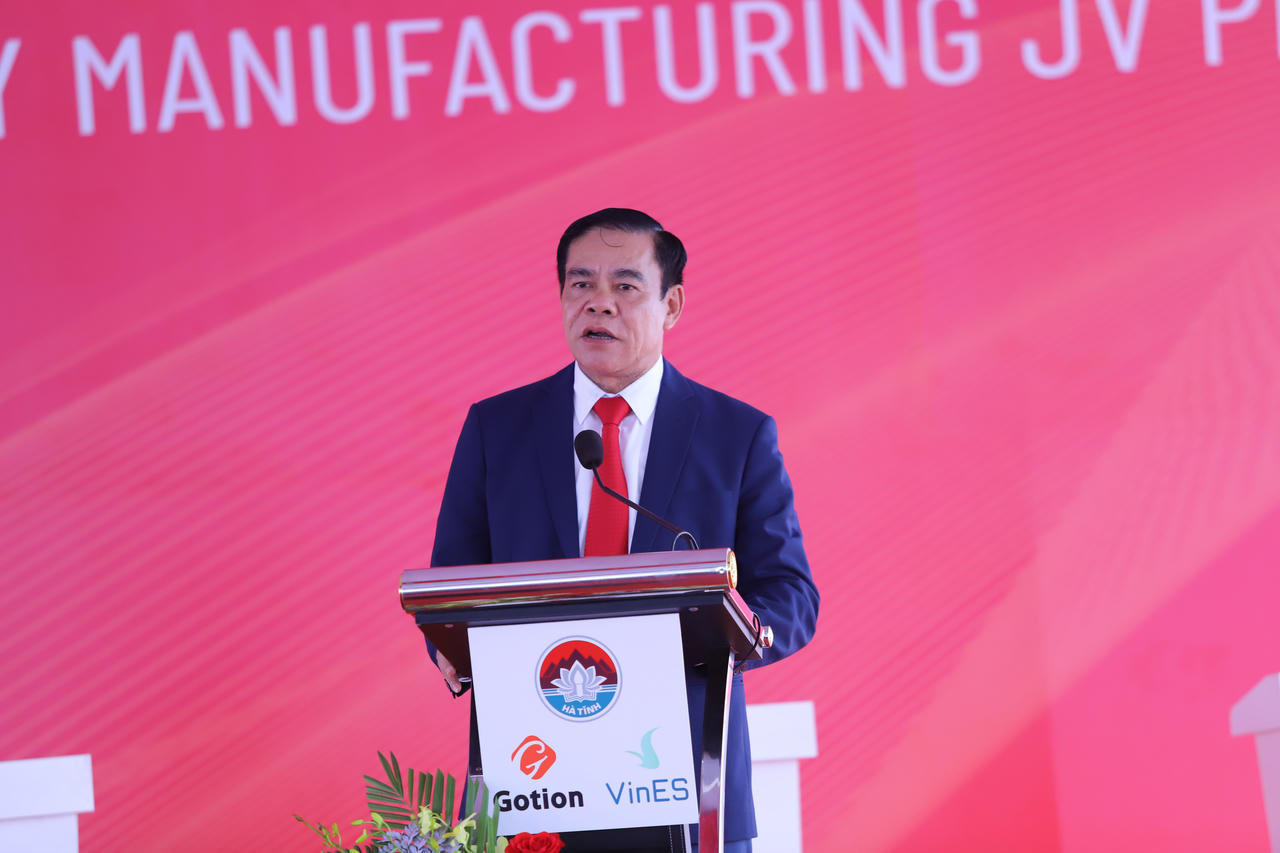 Khởi công dự án Nhà máy sản xuất cell pin sạc LFP gần 6.330 tỷ đồng tại Vũng Áng