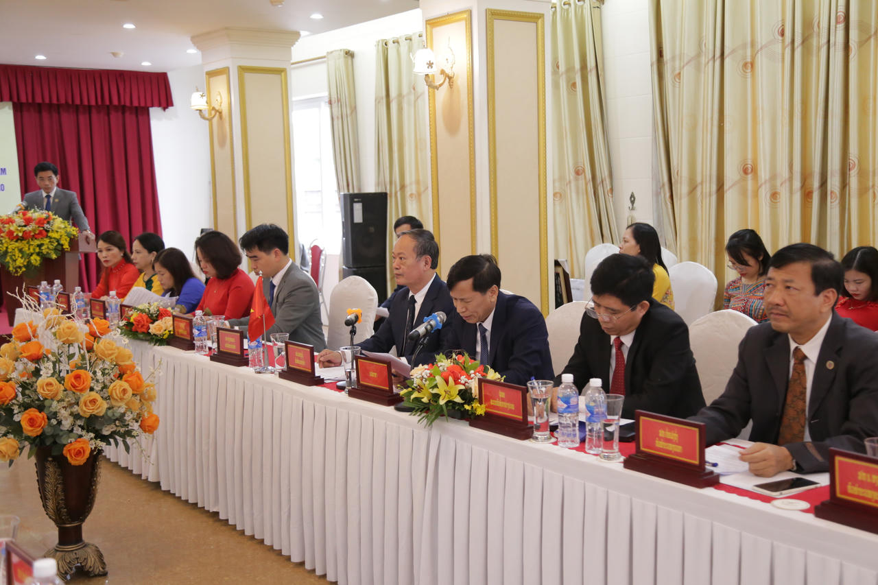 Hội đàm về công tác tư pháp giữa Sở Tư pháp tỉnh Hà Tĩnh và Sở Tư pháp tỉnh Bolikhămxay