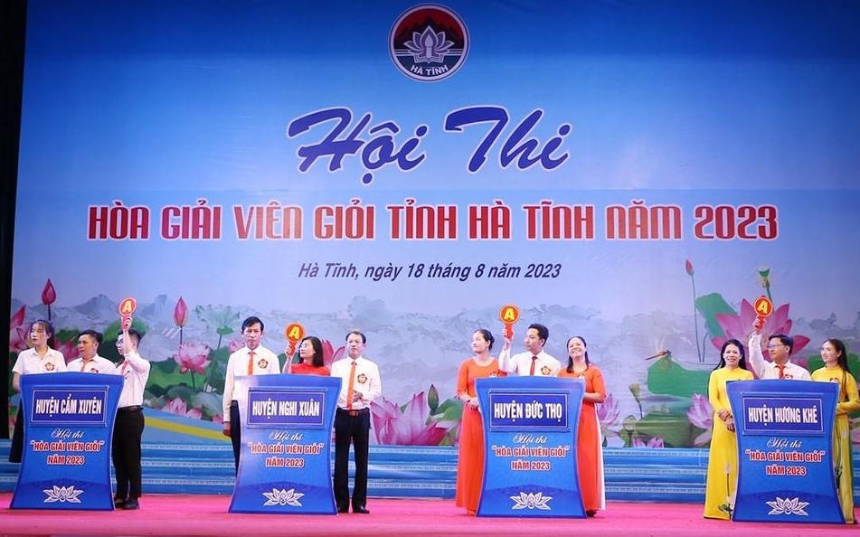 Sôi nổi Hội thi hòa giải viên giỏi tỉnh Hà Tĩnh 2023