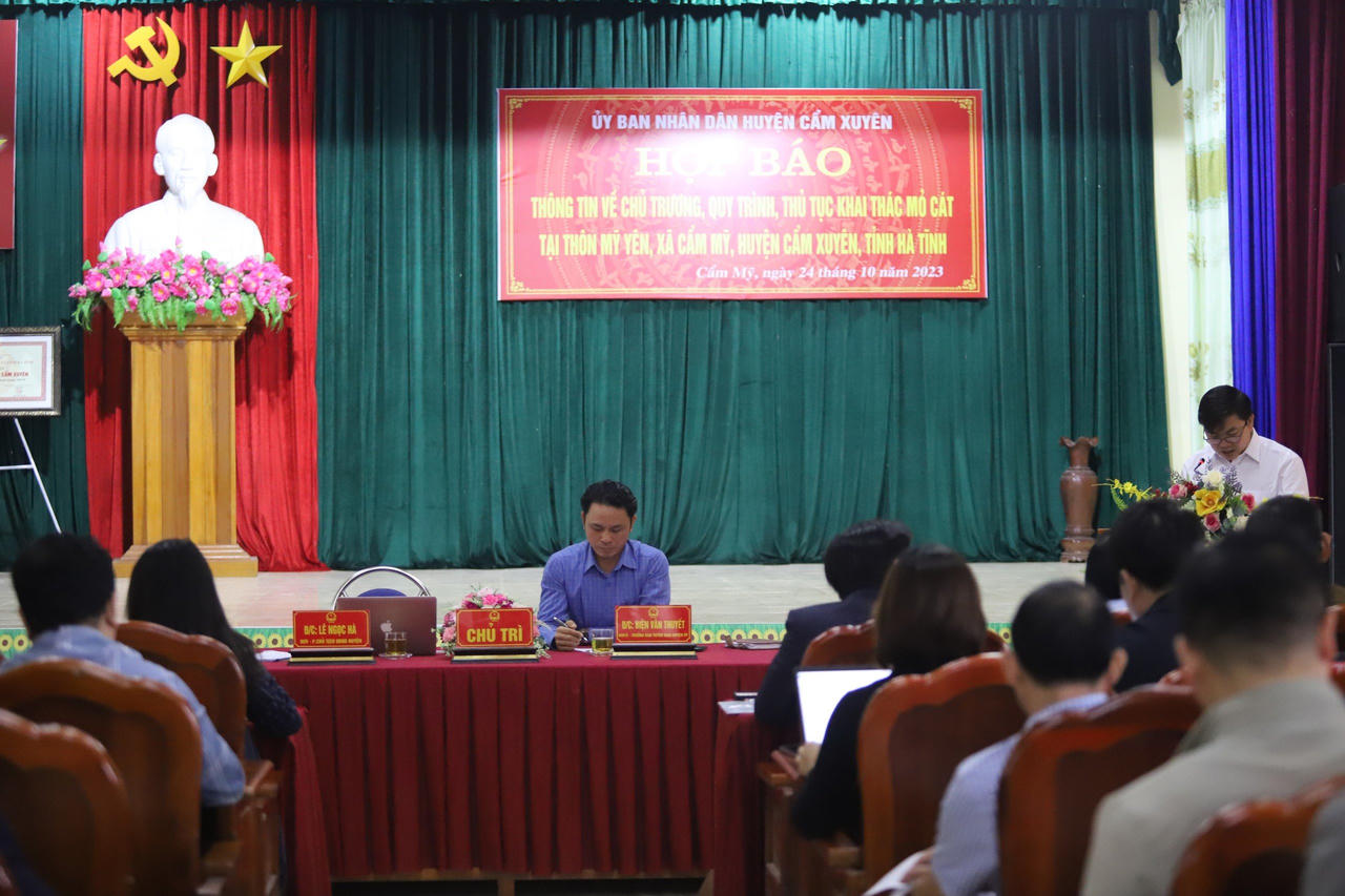 Thông tin về chủ trương khai thác mỏ cát Mỹ Yên phục vụ cao tốc Bắc-Nam