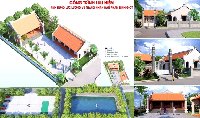 Khởi công xây dựng công trình lưu niệm Anh hùng Phan Đình Giót tại Hà Tĩnh