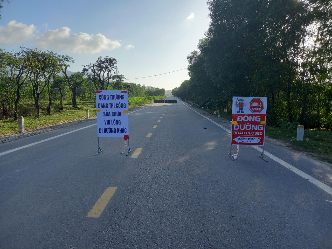 Tuyến đường chưa quyết toán đã xuống cấp ở Hà Tĩnh: Đơn vị thi công đã vào sữa chữa