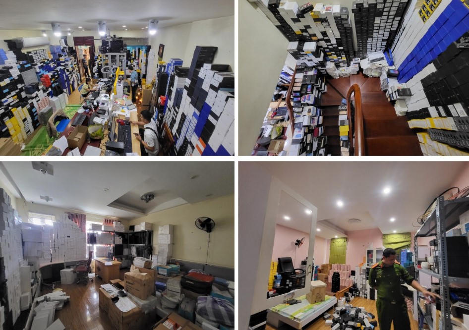 Đường dây bán điện thoại giả lừa 7.000 bị hại, chiếm đoạt hơn 90 tỉ đồng