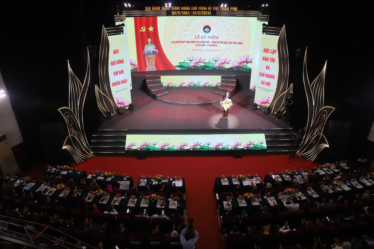 Tổ chức trọng thể Lễ kỷ niệm 120 năm ngày sinh Tổng Bí thư Trần Phú