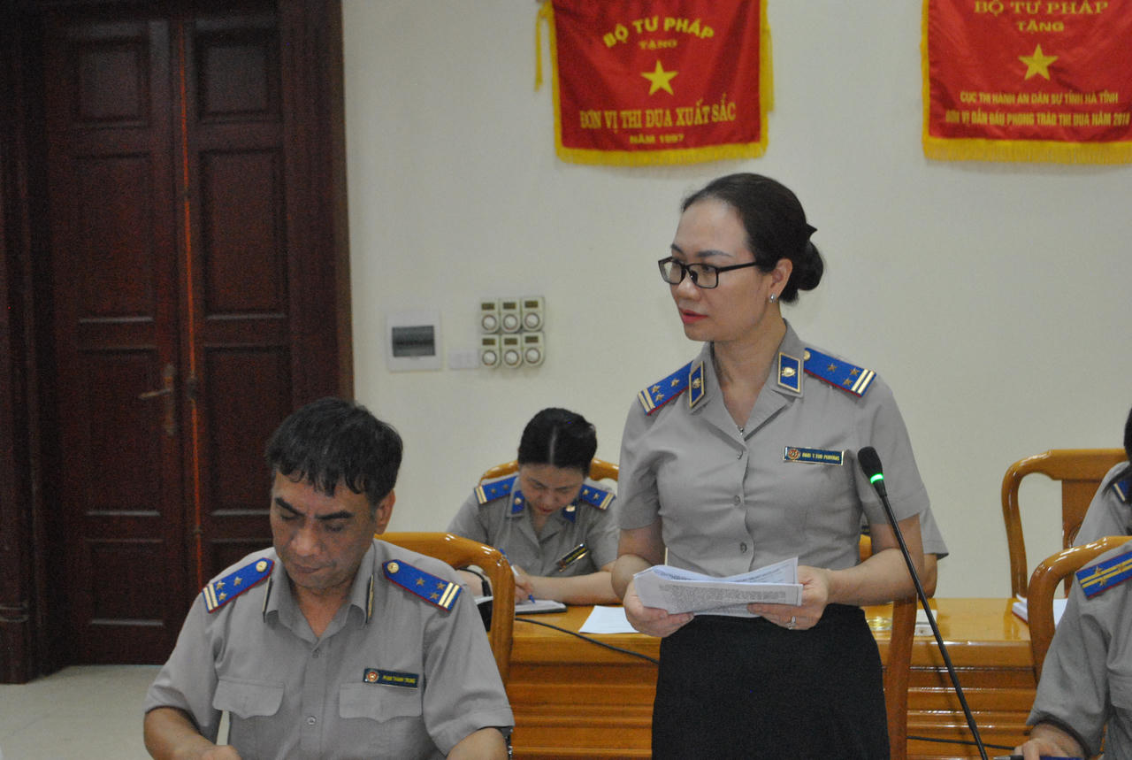 Phó Tổng Cục trưởng Nguyễn Văn Sơn làm việc với Cục THADS tỉnh Hà Tĩnh