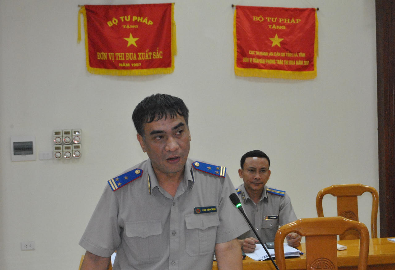 Phó Tổng Cục trưởng Nguyễn Văn Sơn làm việc với Cục THADS tỉnh Hà Tĩnh