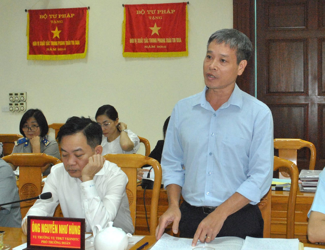 Khối thi đua các bộ, ngành Nội chính TƯ kiểm tra tại Cục Thi hành án dân sự Hà Tĩnh