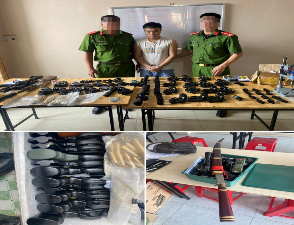Triệt phá đường dây buôn vũ khí lớn liên tỉnh, thu giữ hơn 500 khẩu súng