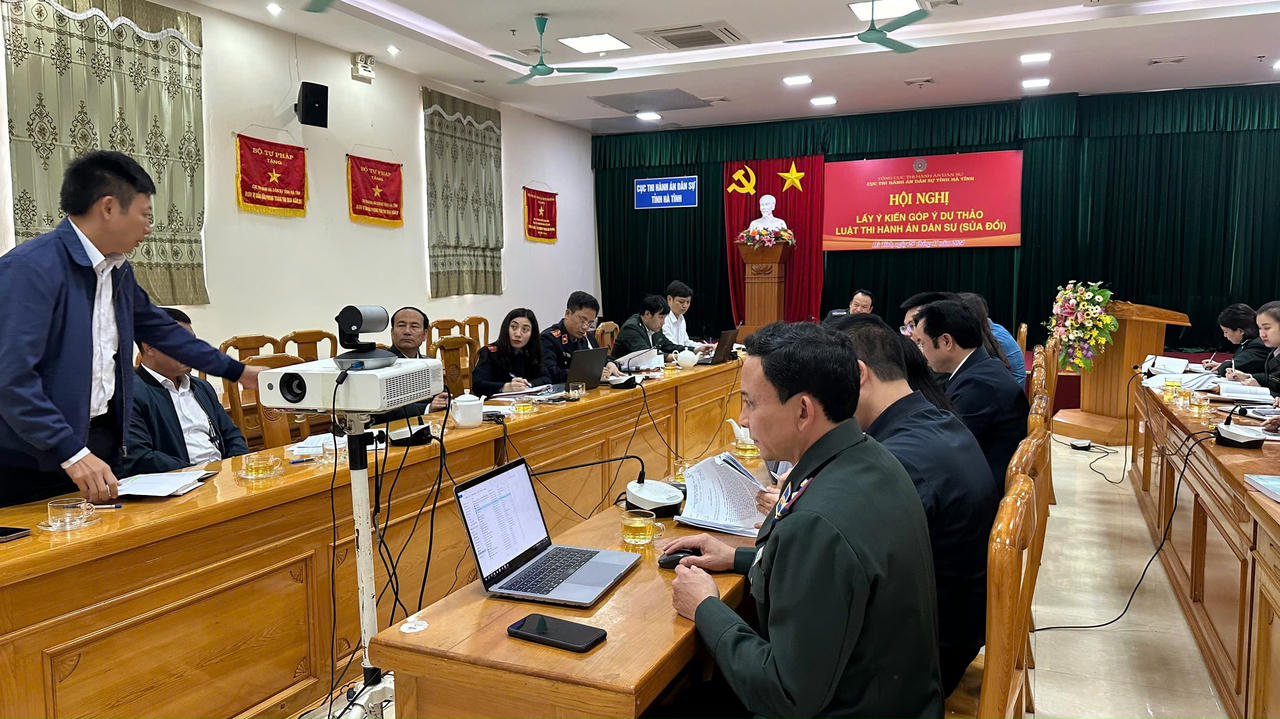 Hà Tĩnh: Lấy ý kiến góp ý dự thảo Luật Thi hành án dân sự (sửa đổi)