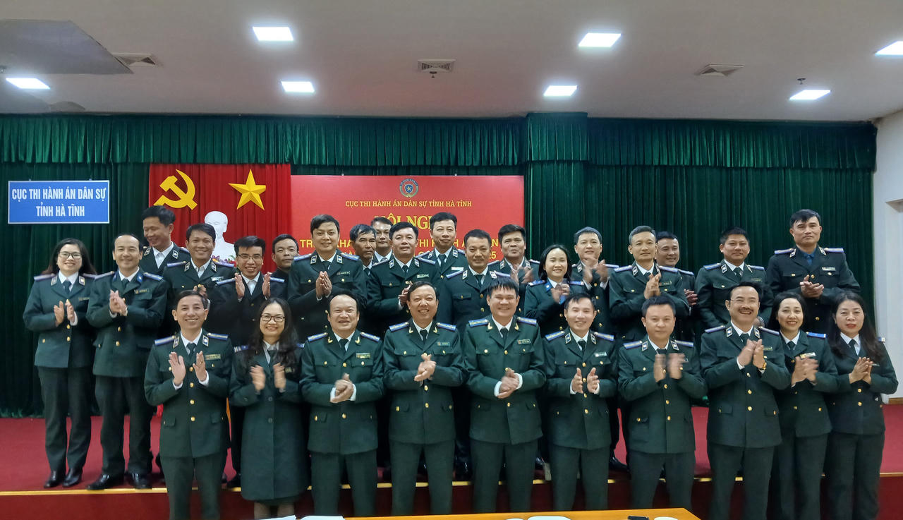 Cục THADS Hà Tĩnh thi hành xong về việc và tiền đạt và vượt chỉ tiêu Tổng cục giao