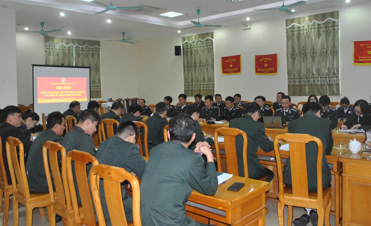 Cục THADS Hà Tĩnh thi hành xong về việc và tiền đạt và vượt chỉ tiêu Tổng cục giao