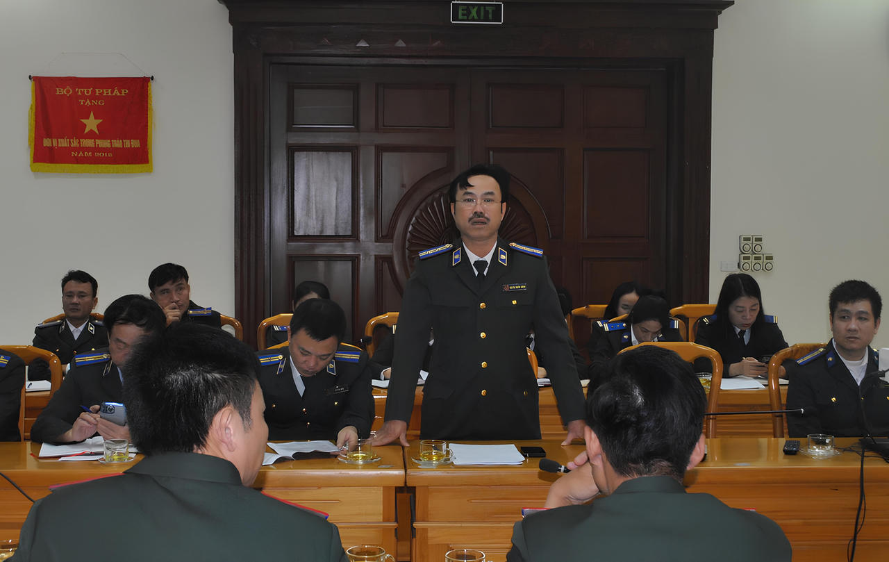 Cục THADS Hà Tĩnh thi hành xong về việc và tiền đạt và vượt chỉ tiêu Tổng cục giao