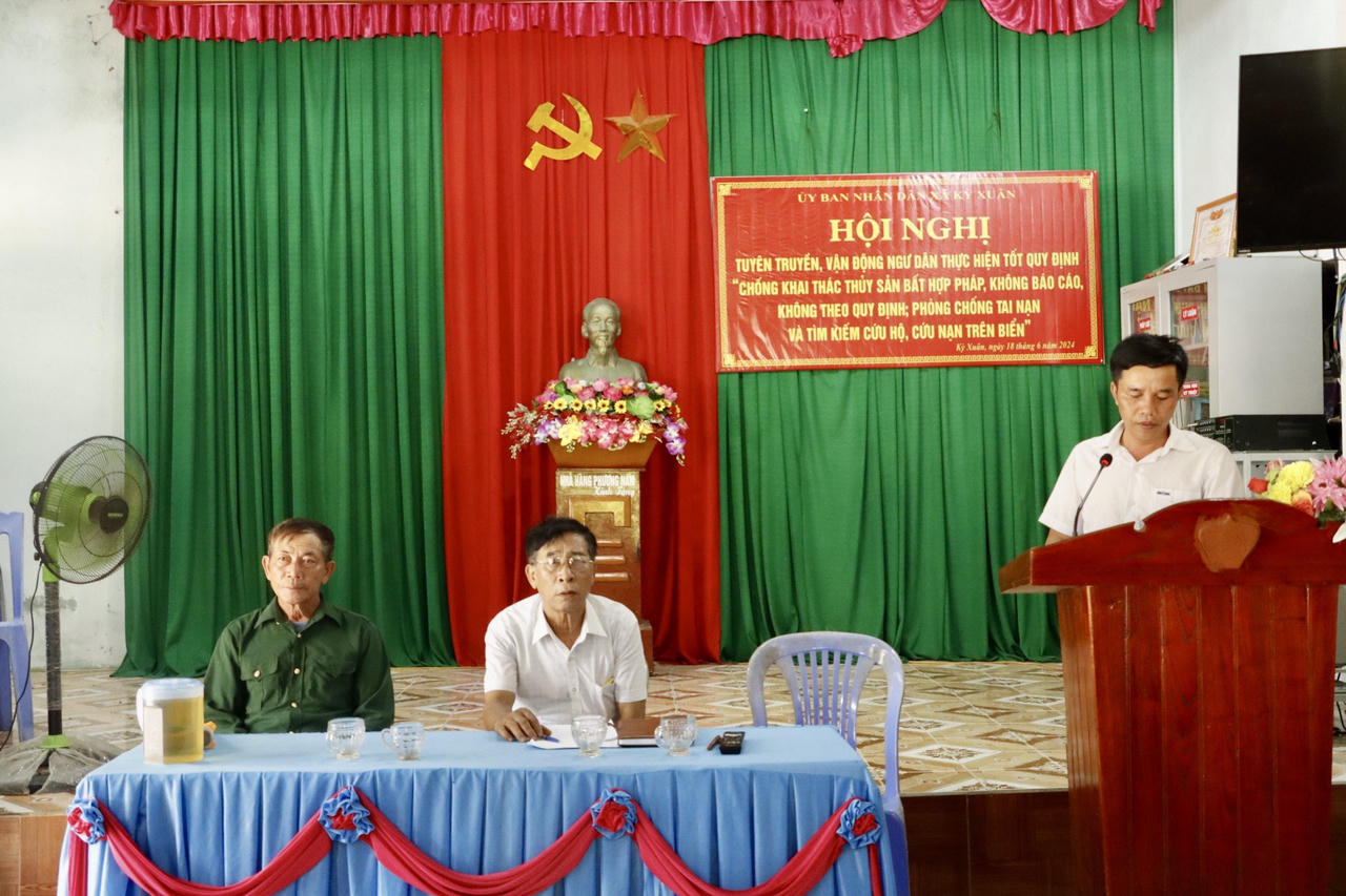 Huyện Kỳ Anh tuyên truyền, vận động nhân dân thực hiện tốt quy định chống khai thác IUU