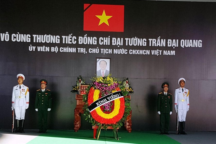 Hình ảnh Lễ viếng Chủ tịch nước Trần Đại Quang tại quê nhà