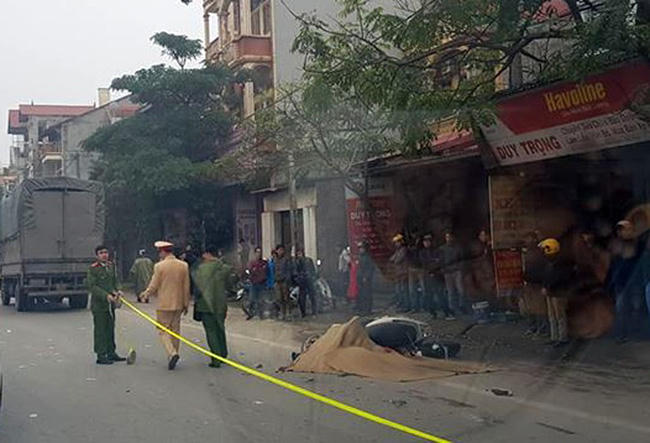Xe tải tông một phụ nữ ở Vĩnh Phúc thiệt mạng