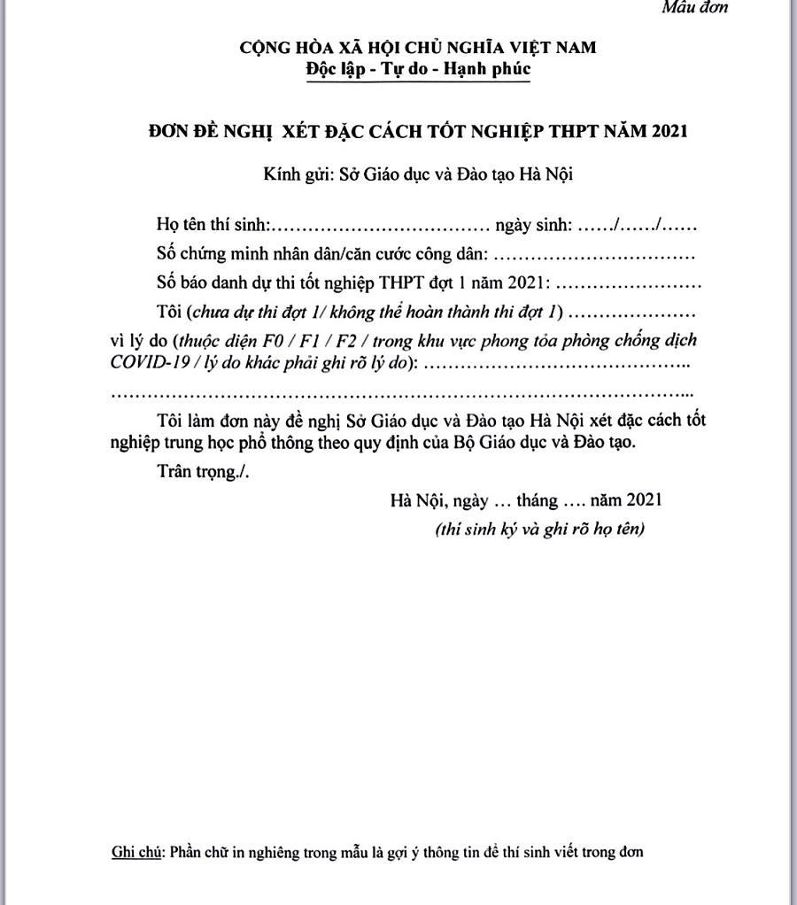 Hà Nội xét đặc cách tốt nghiệp, không tổ chức thi đợt 2 