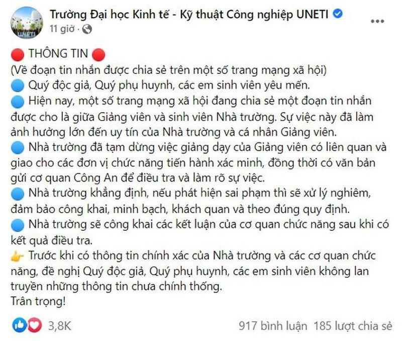 Xôn xao 'giảng viên gạ nữ sinh vào khách sạn', nhà trường rà soát sinh viên ảnh 1