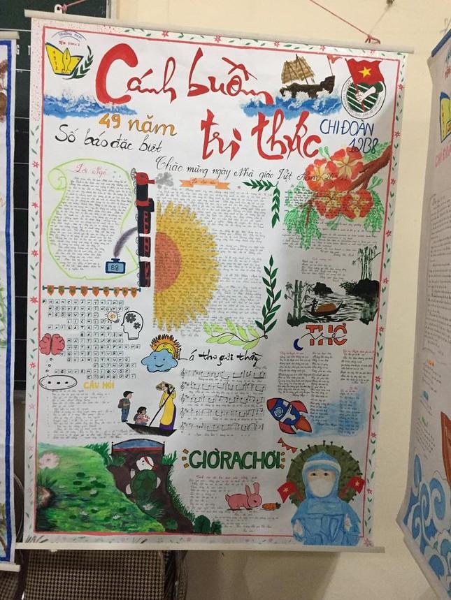Độc đáo 'siêu phẩm" báo tường chào mừng ngày Nhà giáo Việt Nam 20/11