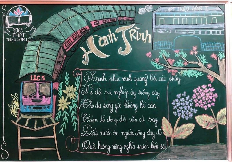 Độc đáo 'siêu phẩm" báo tường chào mừng ngày Nhà giáo Việt Nam 20/11