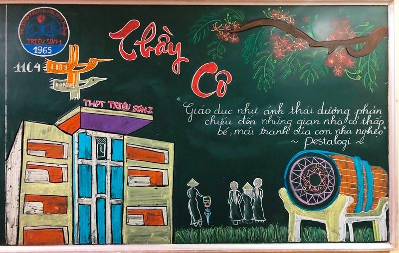 Độc đáo 'siêu phẩm" báo tường chào mừng ngày Nhà giáo Việt Nam 20/11