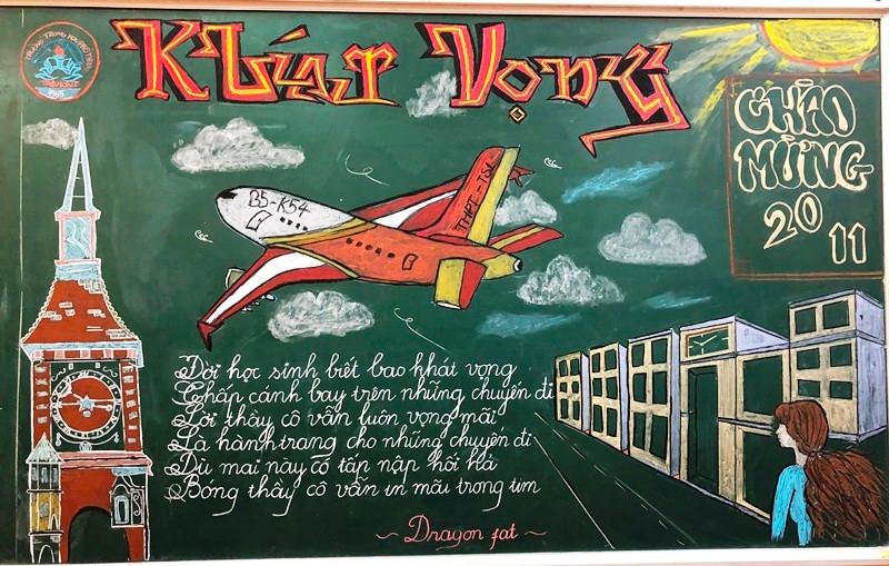 Độc đáo 'siêu phẩm" báo tường chào mừng ngày Nhà giáo Việt Nam 20/11