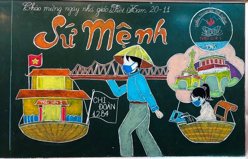 Độc đáo 'siêu phẩm" báo tường chào mừng ngày Nhà giáo Việt Nam 20/11