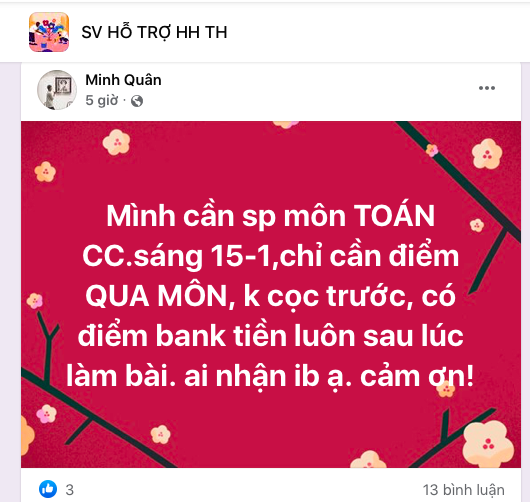 Trường đại học ứng phó thế nào khi sinh viên tìm người học thuê, thi hộ cuối học kỳ?