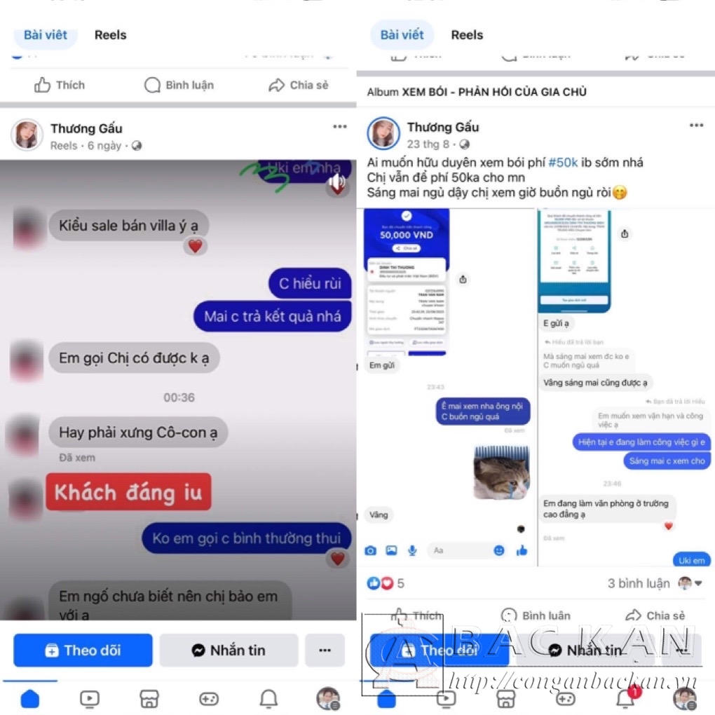 Công an làm việc với nữ “thầy bói online” 19 tuổi 