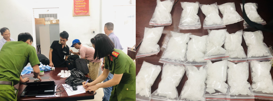 Bắt quả tang đối tượng vận chuyển gần 1kg ma túy đá từ Bình Thuận về Phú Yên