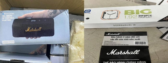 Phát hiện kho loa đài, đồng hồ nhập lậu trị giá 4,3 tỷ đồng tại Hà Nội