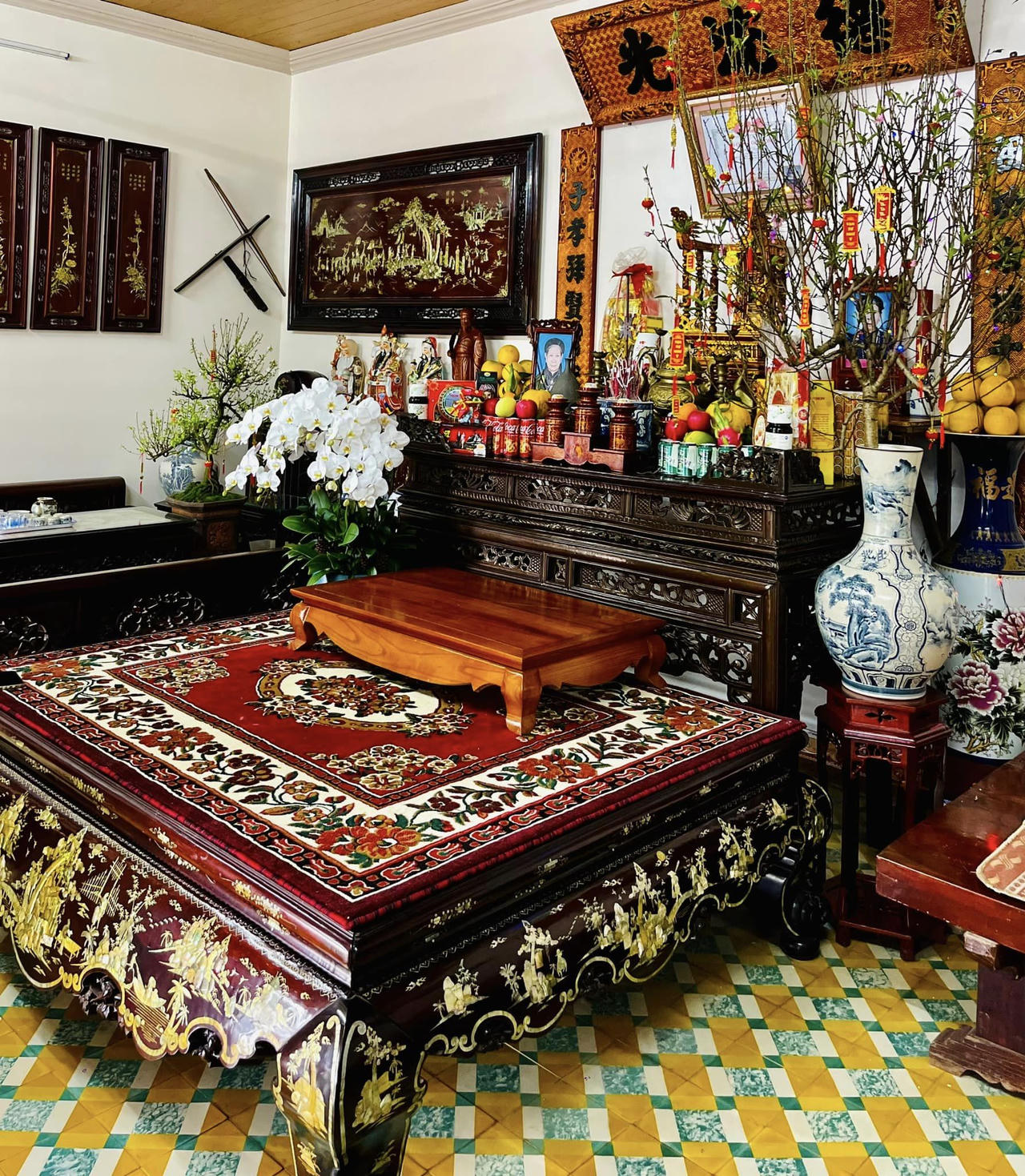 Độc đáo tiểu cảnh Tết xưa tại các gia đình Việt