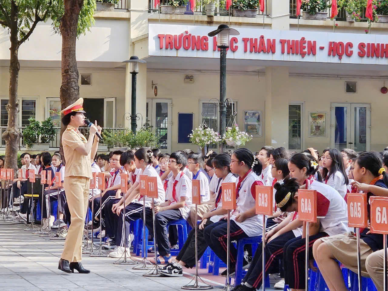 Lực lượng CSGT: Đẩy mạnh tuyên truyền An toàn giao thông trong trường học.