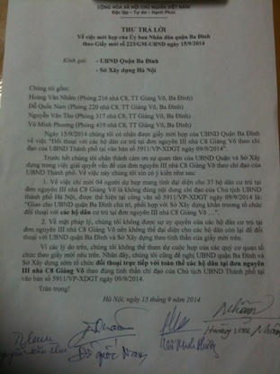 Vì sao 37 hộ dân C8 “chống lệnh” của UBND thành phố Hà Nội