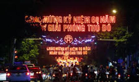 Thủ đô Hà Nội tráng lệ trong dịp kỷ niệm 60 năm giải phóng