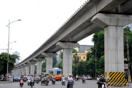 Tái khởi động một số hạng mục dự án đướng sắt trên cao Cát Linh – Hà Đông