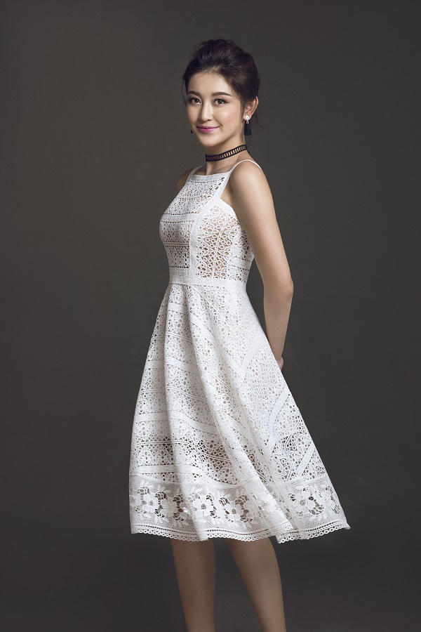 Á hậu Nguyễn Trần Huyền My trang nhã, quyến rũ với ren cotton