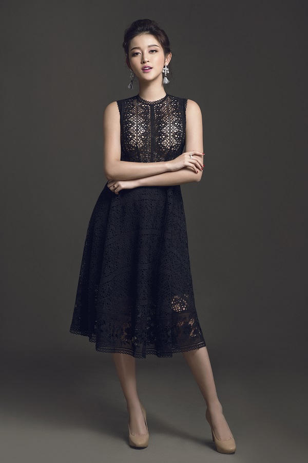 Á hậu Nguyễn Trần Huyền My trang nhã, quyến rũ với ren cotton