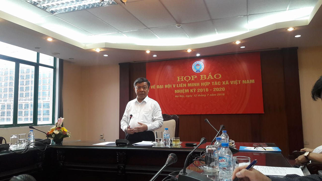 Họp báo về Đại hội V Liên minh HTX Việt Nam nhiệm kỳ 2016 - 2020