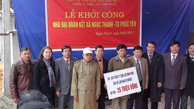 Những hoạt động xã hội mang đầy tính nhân văn của  EVN Vĩnh Phúc