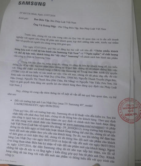 Samsung lại khiến khách hàng bức xúc vì “vô trách nhiệm“